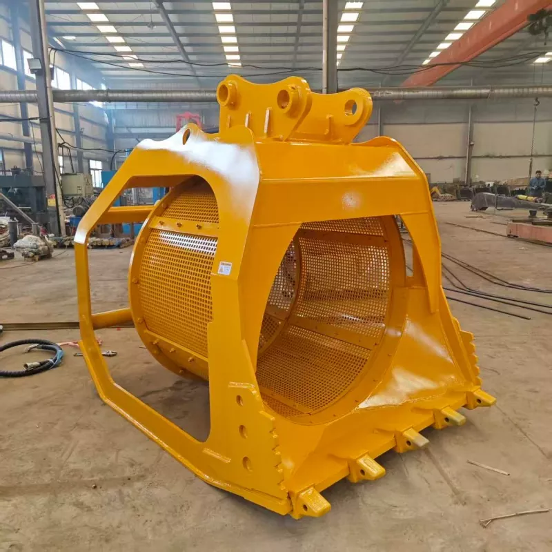 Godet crible rotatif hydraulique pour excavatrice PC 240